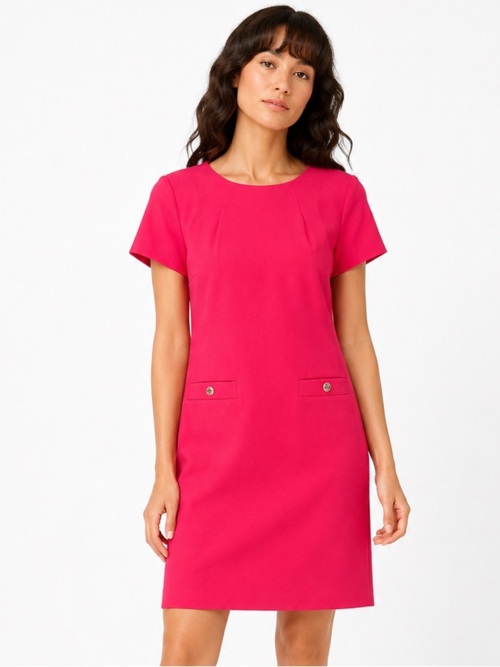 Tommy Hilfiger Hot Pink Short-Sleeve Shift Dress size 12